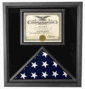 Flag Connections Premium USA-Made, Solid wood Flag Document Black Case