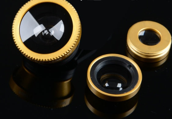 Mobile phone fisheye lens three in one specific mobile phone lens magnifier fisheye wide-angle macro self artifact