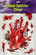 Blood Splatter Halloween Window Clings
