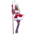 Adult Sexy Little Bo Peep Red and White Adult Costume Size XS 3-5