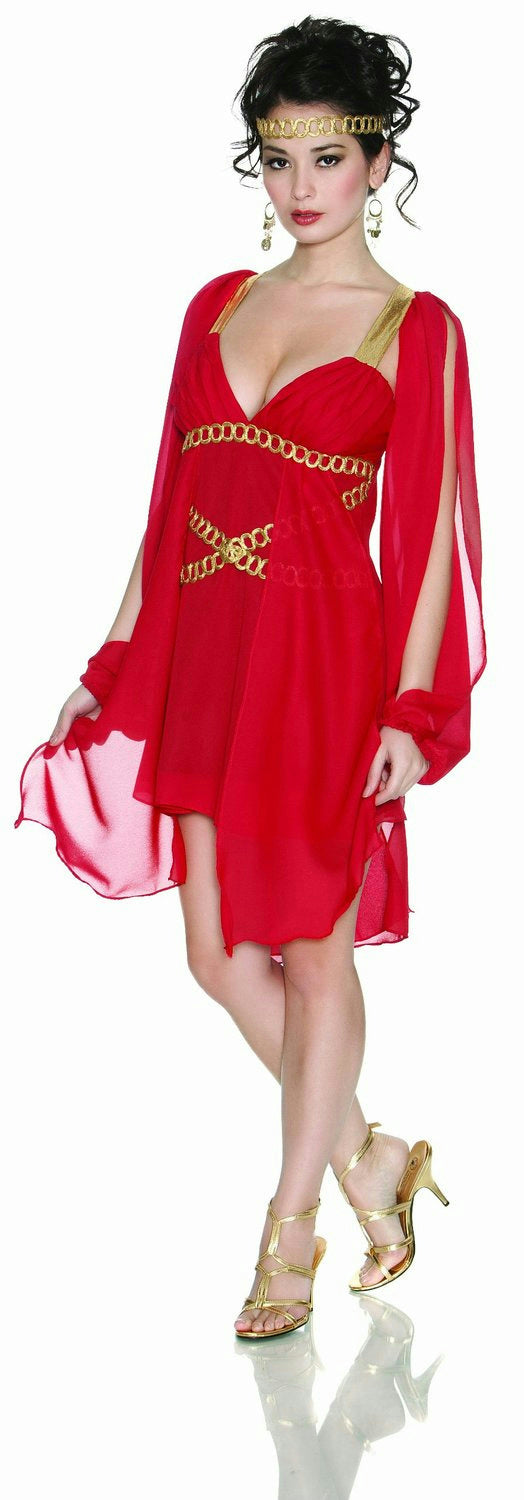Delicious Grecian Goddess in Red Sexy Adult Costume M/L