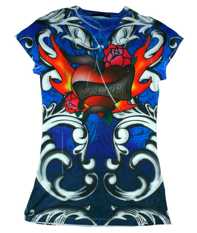 Girls Sacred Heart Juniors Sublimation Fashion Shirt Size XL