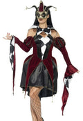 Gothic Venetian Harlequin Female Costume Size Small