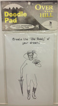 Over The Hilll Doodle Pad Prank Gag Grandpa Birthday Retirement Gift
