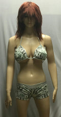 Dreamgirl Women's Sexy Reversible I Love Money Print Bra Short Set Size Large