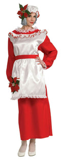 Mrs. Poinsettia Santa Claus Adult Christmas Costume Size Large 14-16