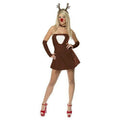 Smiffy's Fever Red Hot Reindeer Adult Women's Sexy Christmas Costume Size Medium