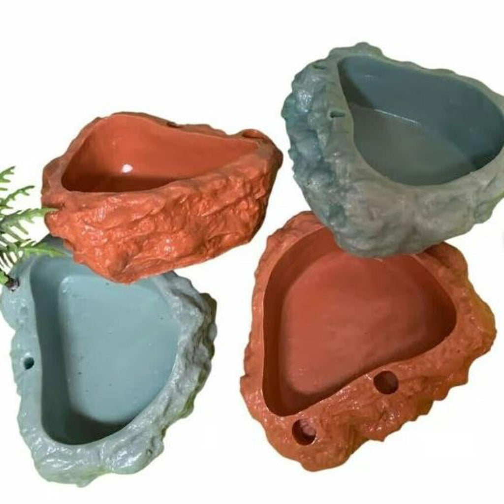Heavyweight reptile dishes great for Crested Geckos , Tarantulas etc