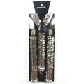 Silver Sequin Suspenders