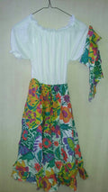 RG Costumes Jamaican Girls Costume Floral Dress and Headwrap Size Medium 8-10