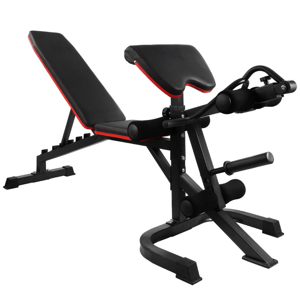 Adjustable Weight Bench Set – Bench Press Combo with Squat Rack & Leg Extension