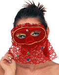 Adult Senorita Red Lace Eye Mask