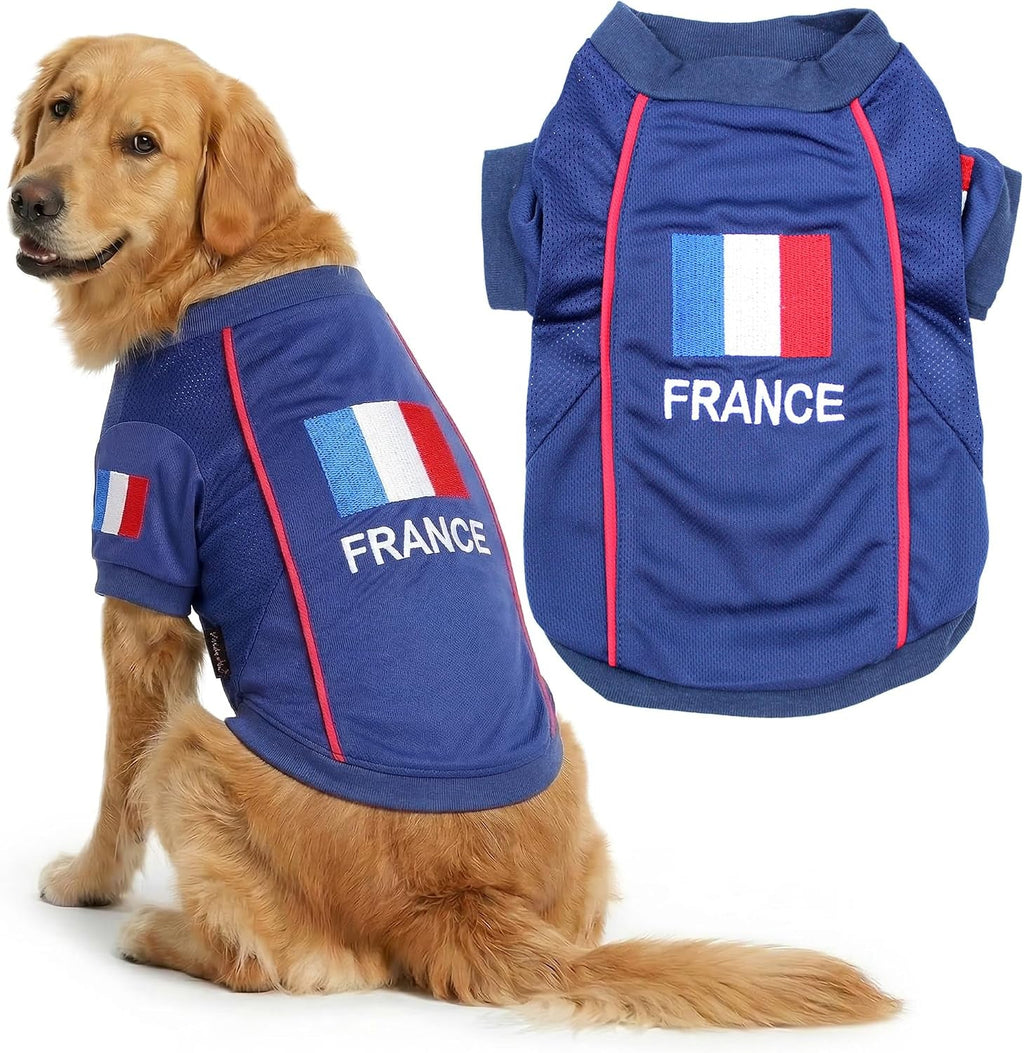 Parisian Pet Breathable Mesh Soccer Jersey for Dogs, XS–5XL