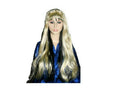 Trendy Sinister Blonde with Black Underneath Long Rocker Witch Wig with Bangs