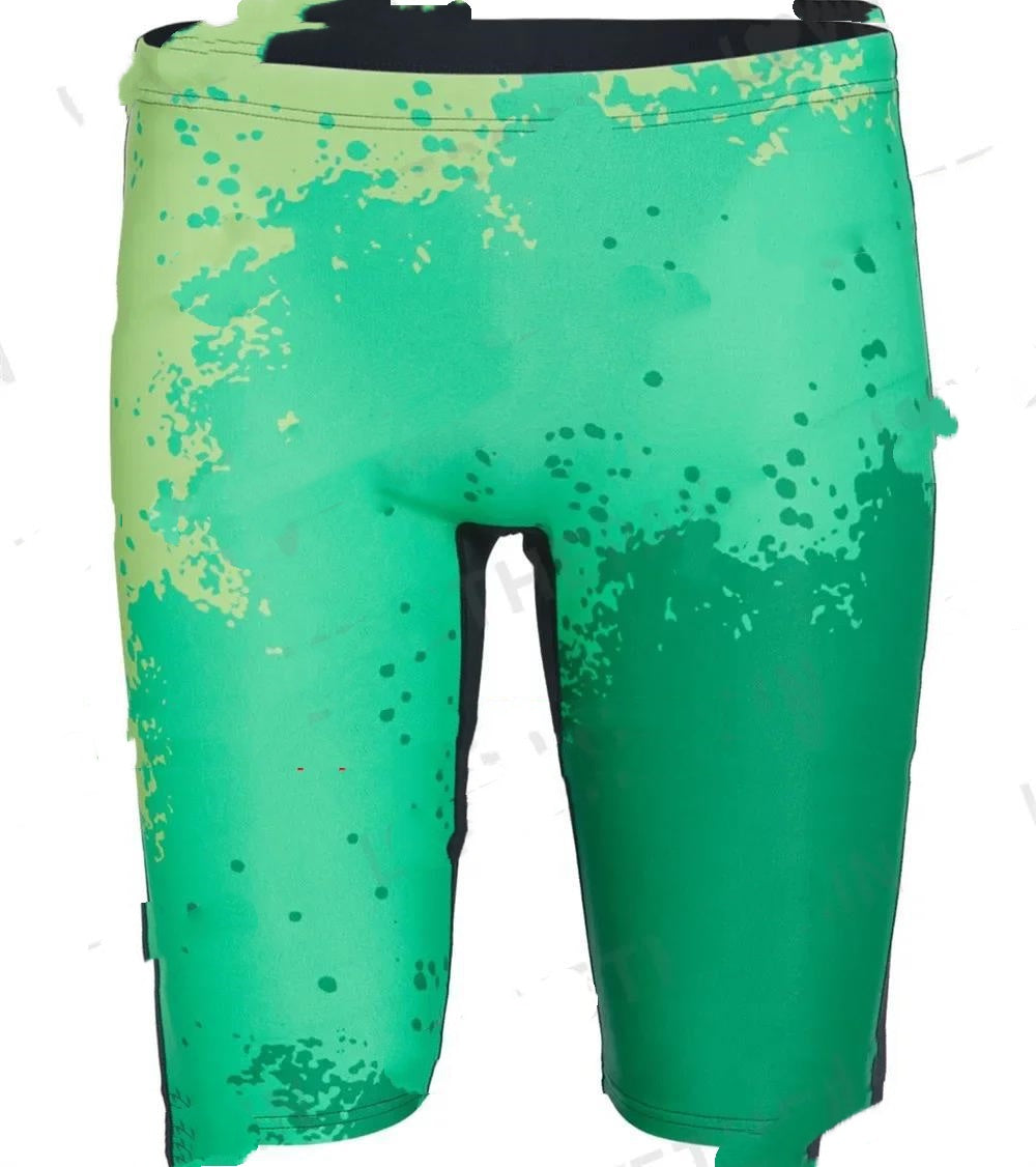 Men's Swimming Trunks Professional Waterproof Quick-drying Long Sports