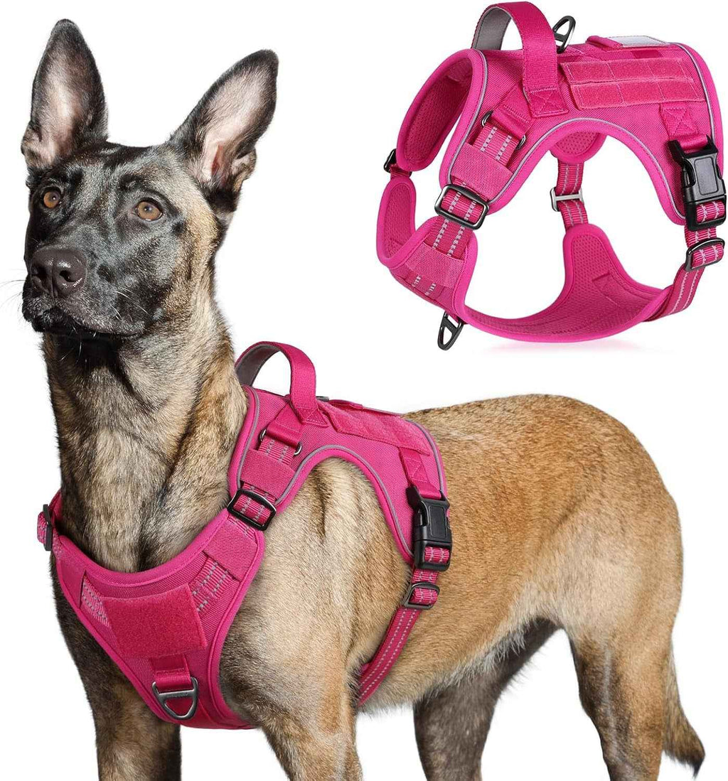 No-Pull Tactical Dog Harness MOLLE Vest with Handle