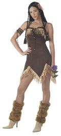 California Costume Sexy Native American Indian Princess Adult Costume Small 6-8