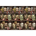 Scary Heads Backdrop Decoration 4 x 30 Feet