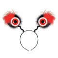 Furry Red Eyeball Boppers Headband