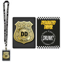 Designated Driver Party Pass Lanyard with Card and Card Holder Costume Accessory