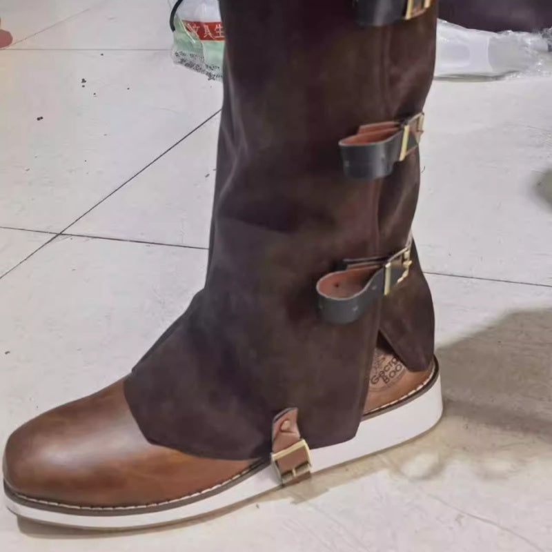 Medieval Renaissance Viking Retro Leg Armor Boots