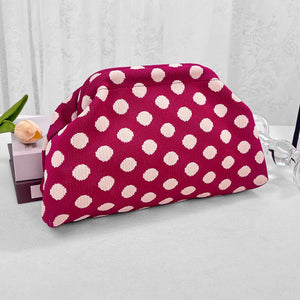 Polka Dot Purplish Red