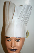 White Oversized Fabric Chef Hat