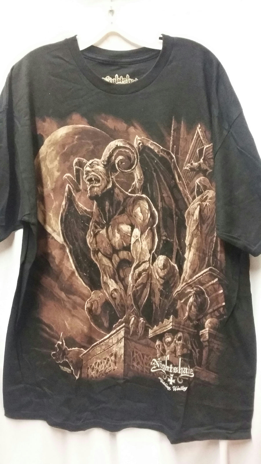 Nightshade Black Series Beautiful Horror Watching, Waiting T-Shirt Sz Medium