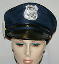 Navy Blue Adult Police Hat with Badge