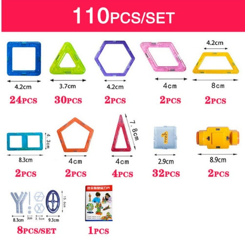 Mini Magnetic Building Pieces