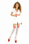 Charades Women's Double Zip Nurse Sexy Adult Costume Size Small 5-7