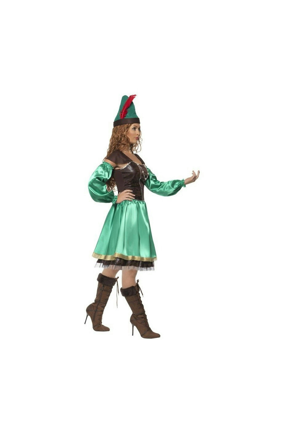 Smiffy's Womens Robyn Robin Hood Adult Ladies Costume Dress and Hat Medium 10-12