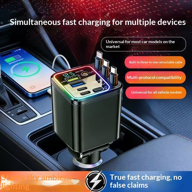 Super-fast Charging 7-in-1 Car Phone Charger