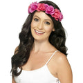 Carole Baskin Women's Pink Flowers Floral Halo Headband