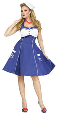 Fun World Women's Sweet Sailin' Sexy Retro Sailor Girl Adult Costume S/M 2-8