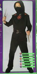 Rubie's Boy's 39104 Black Ninja Child Costume Size Medium 8-10