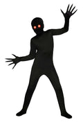 Fade Eye Shadow Demon Black Skin Suit Child Costume Large 12-14
