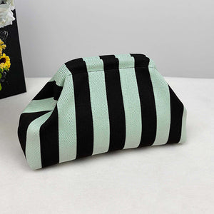 Pinstripe Black Mint Green