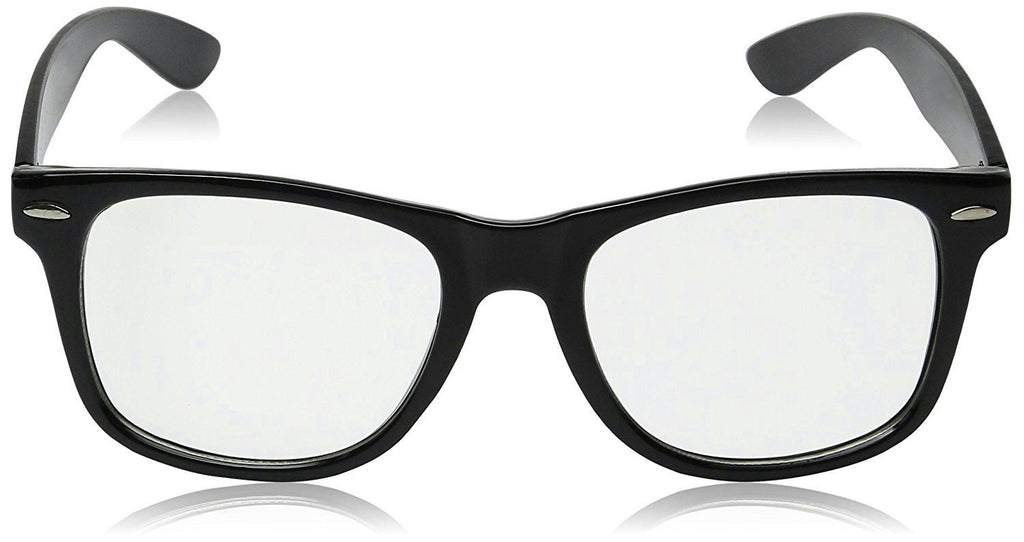 High Quality Retro Nerd Dork Fashion Glasses Black Frame Clear Lens Buddy Clark
