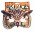 Owl Mask 3D Screen Print Realistic Look Soft Face Mask Fun Fur Adult Or Child