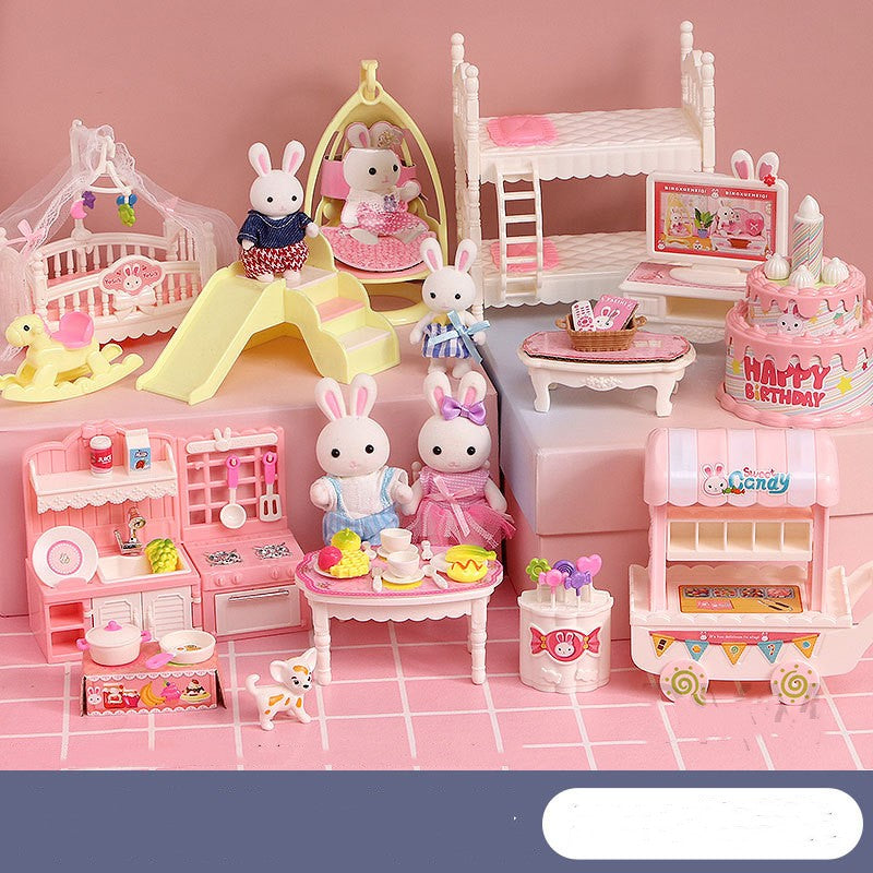 Bunny House Dollhouse Rooms