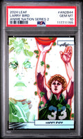 Graded 2024 Leaf Larry Bird #AN2B44 Anime Nation Series 2 /99 Basketball Card PSA 10 Gem Mint