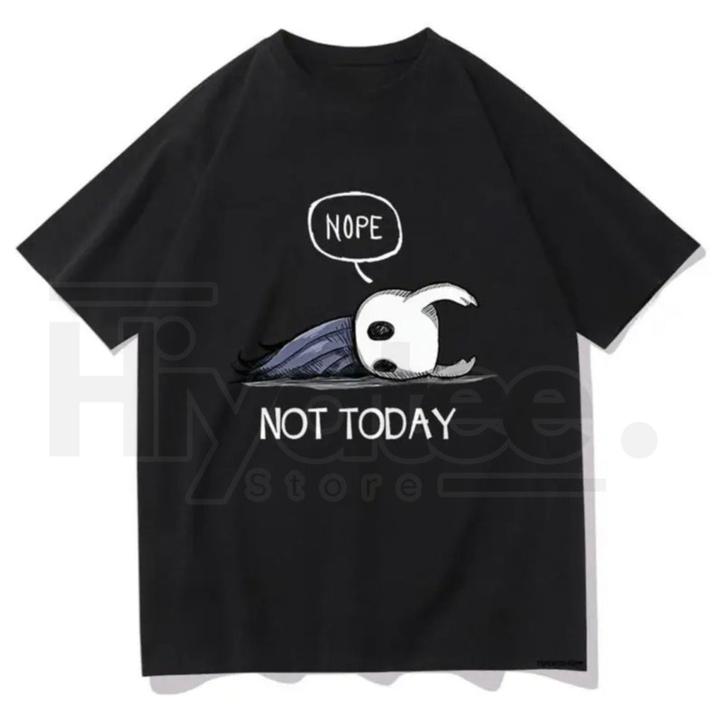 "Nope Not Today" Hollow Knight T-Shirt – Harajuku Aesthetic Vintage Streetwear