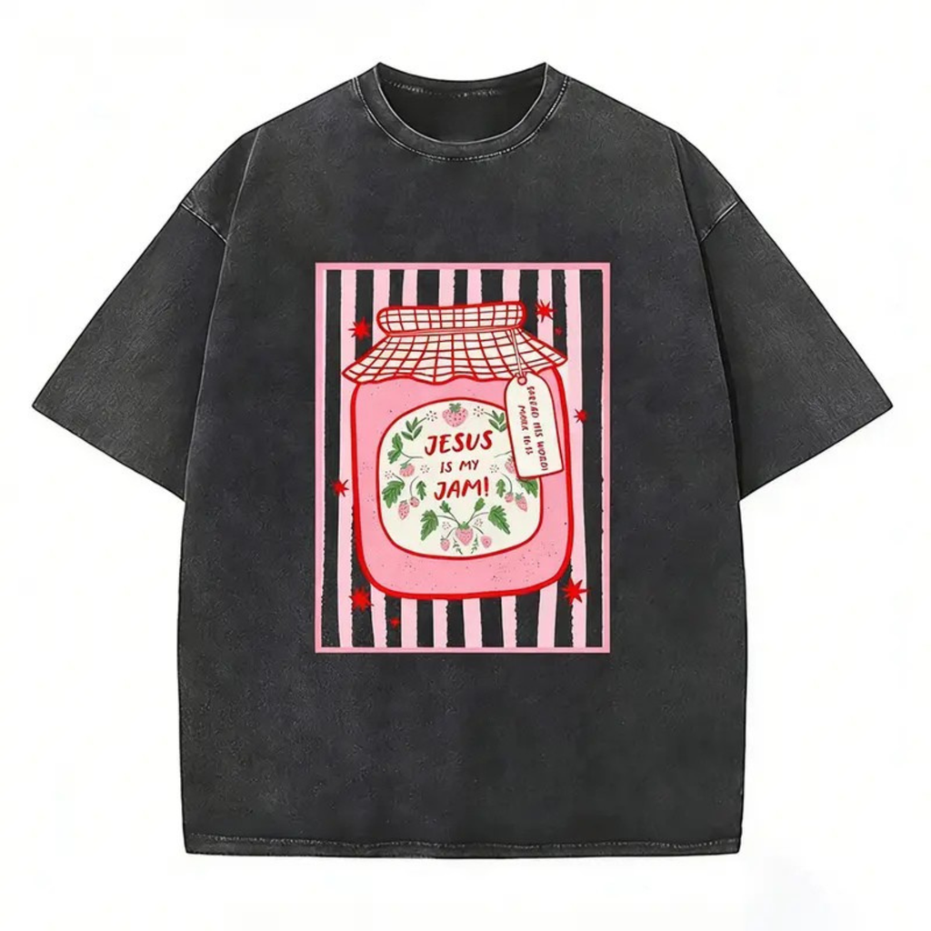 Sweet Strawberry "Jesus Is My Jam" Christian Tee