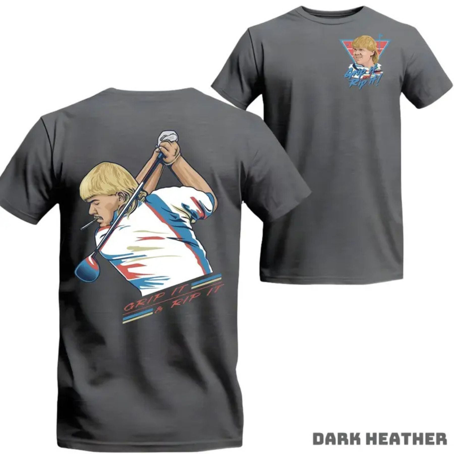 John Daly "Golf of America" 4th of July T-Shirt – Grip It and Rip It Patriotic Graphic Tee, Premium 100% Cotton Independence Day Top, Made in USA