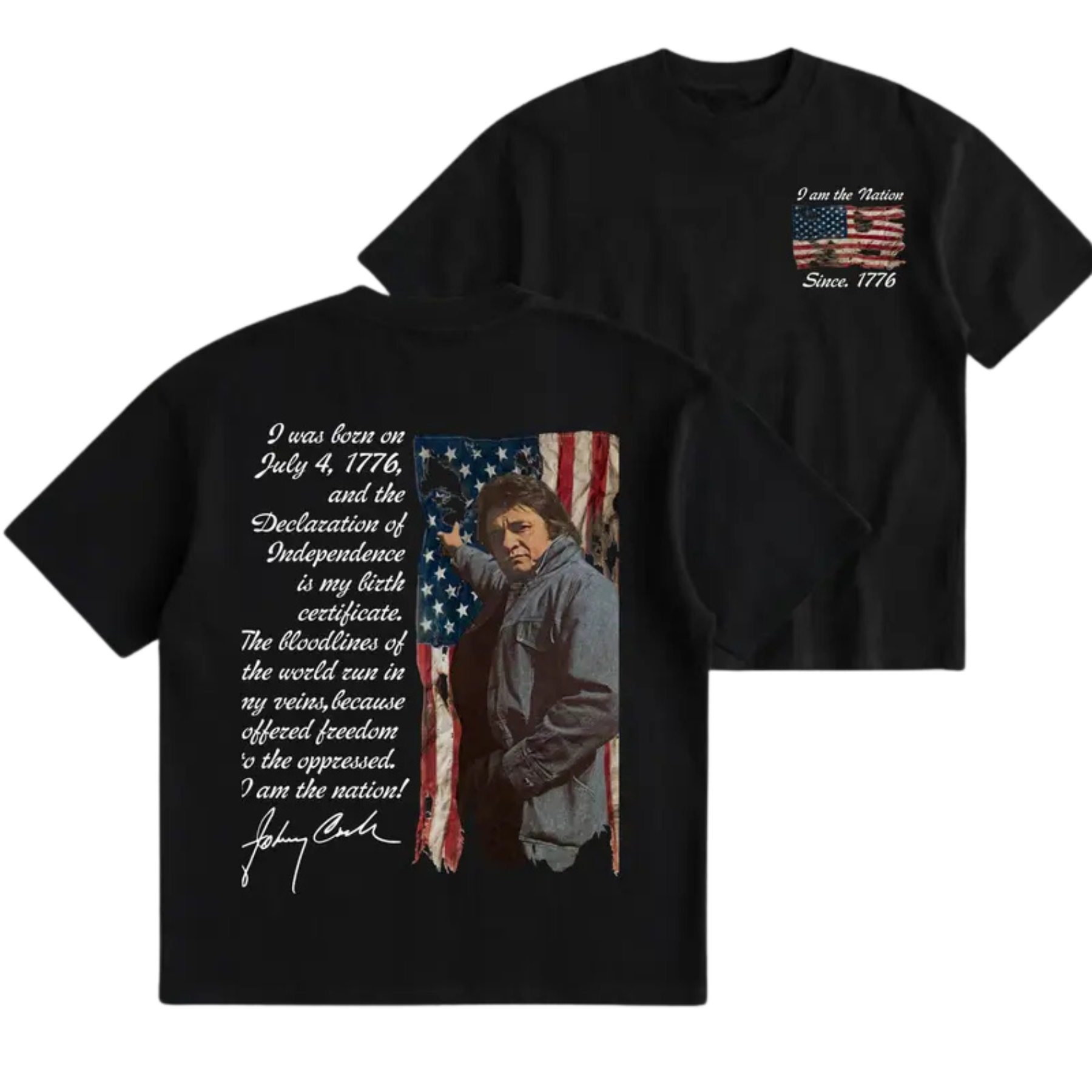I Am The Nation Retro Country T-Shirt