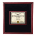 Extra Large Award Display cherry wood for medals and pins.