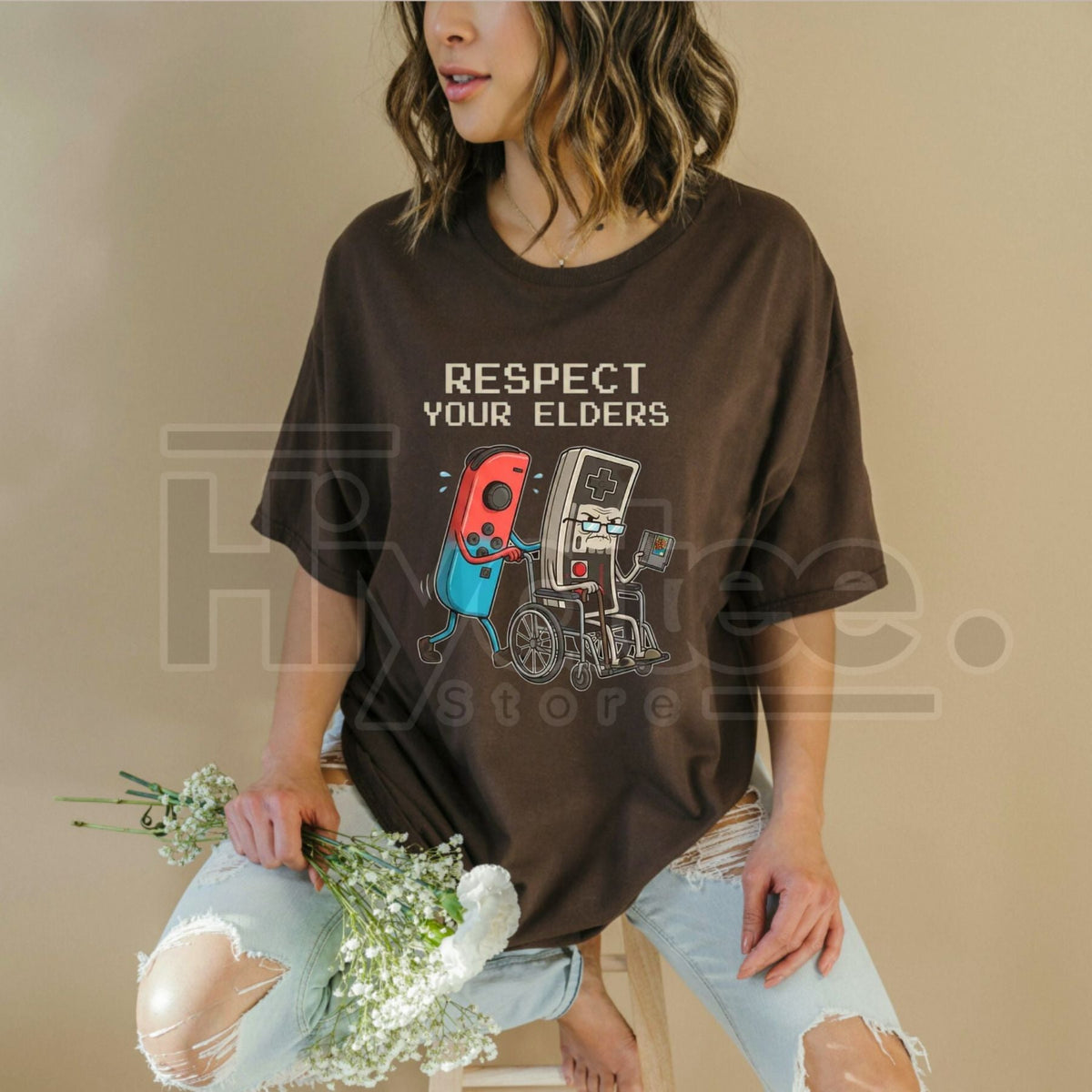 Funny Retro Gamer Graphic T-Shirt – Vintage Console Old School Gaming Lover Gift