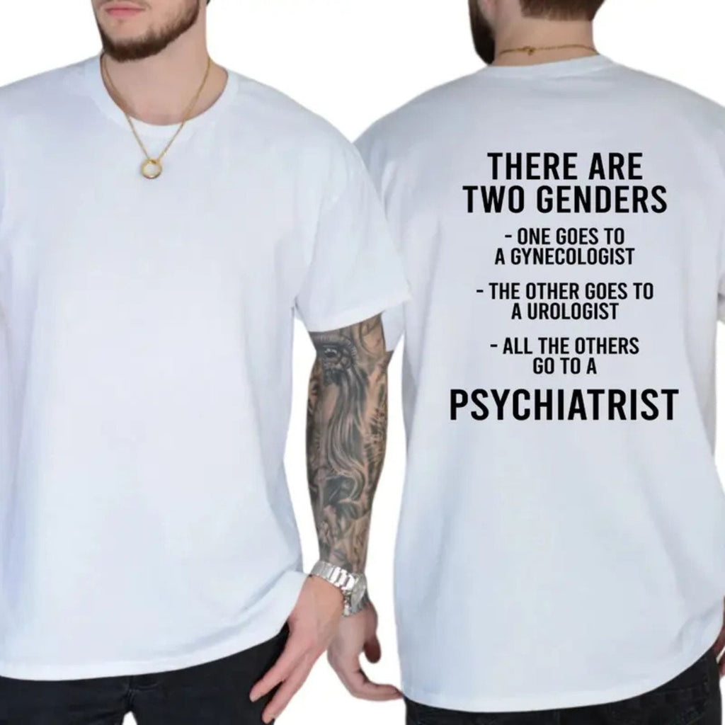 "There Are Two Genders" T-Shirt – Bold Traditionalist Heavyweight Graphic Tee