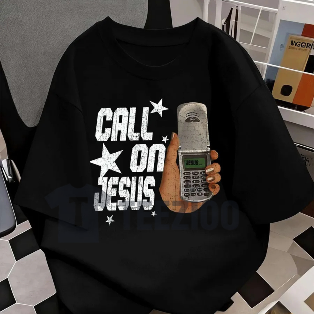 "Call On Jesus" Christian Men's Tee – Meaningful Religious Gift Shirt